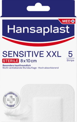 HANSAPLAST Sensitive Wundverband steril 8x10 cm 5 St