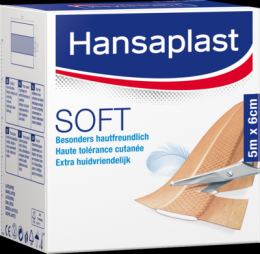 HANSAPLAST Soft Pflaster 6 cmx5 m Rolle 1 St