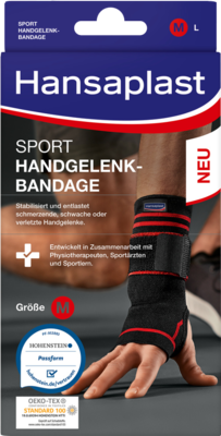 HANSAPLAST Sport Handgelenk-Bandage Gr.M 1 St