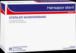 HANSAPOR steril Wundverband 10x15 cm 25 St