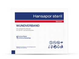 HANSAPOR steril Wundverband 8x10 cm 1 St