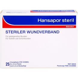 HANSAPOR steril Wundverband 8x10 cm 25 St.