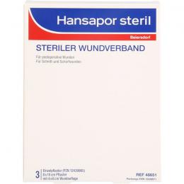 HANSAPOR steril Wundverband 8x10 cm 3 St.