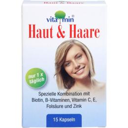 HAUT & HAARE VITAMIN Natur Pharma Kapseln 15 St. (8,4 g)