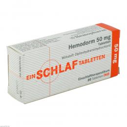 Hemodorm 50mg Einschlaf-Tabletten 20 St Tabletten