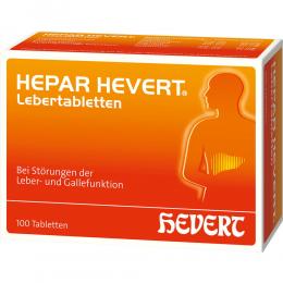 HEPAR HEVERT Lebertabletten 100 St Tabletten