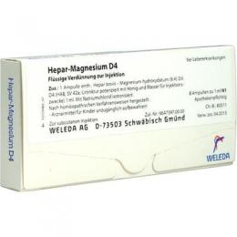 HEPAR MAGNESIUM D 4 Ampullen 8 St