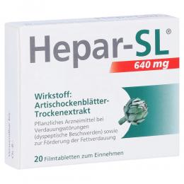 Hepar-SL 640 mg Filmtabletten 20 St Filmtabletten