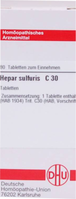 HEPAR SULFURIS C 30 Tabletten 80 St