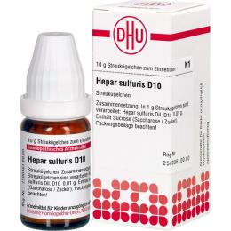 HEPAR SULFURIS D 10 Globuli 10 g