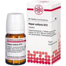 HEPAR SULFURIS D 12 Tabletten 80 St.