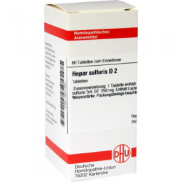 HEPAR SULFURIS D 2 Tabletten 80 St
