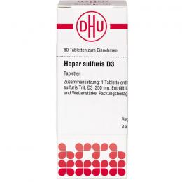 HEPAR SULFURIS D 3 Tabletten 80 St.