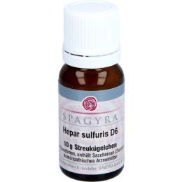 HEPAR SULFURIS D 6 Globuli 10 g