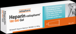 HEPARIN-RATIOPHARM 180.000 I.E. Gel 100 g