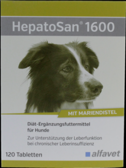 HEPATOSAN 1600 Ergnzungsfutterm.Tab.f.Hunde 120 St