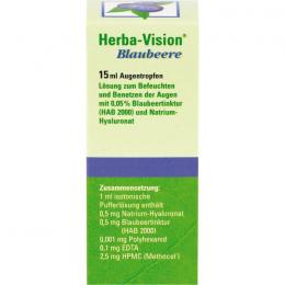 HERBA-VISION Blaubeere Augentropfen 15 ml