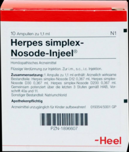 HERPES SIMPLEX Nosode Injeel Ampullen 10 St