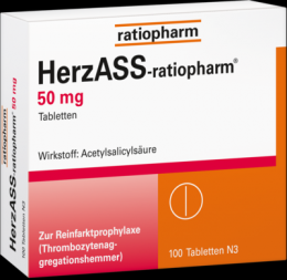 HERZASS-ratiopharm 50 mg Tabletten 100 St