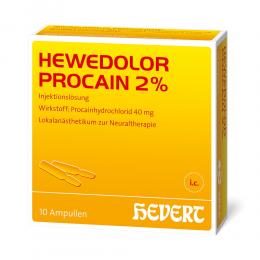 HEWEDOLOR PROCAIN 2% 10 St Ampullen