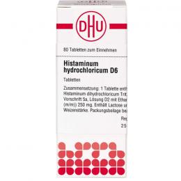 HISTAMINUM hydrochloricum D 6 Tabletten 80 St.