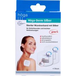HÖGA-DERM Silber ste.Wundverb.m.Silberbesch.2 Grö. 4 St.
