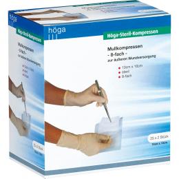 Ein aktuelles Angebot für HOEGA STERIL 8FA 10X10 25 X 2 St Kompressen Verbandsmaterial - jetzt kaufen, Marke HÖGA-PHARM G. Höcherl.