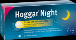 HOGGAR Night 25 mg Schmelztabletten 10 St