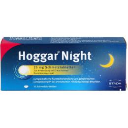HOGGAR Night 25 mg Schmelztabletten 10 St.
