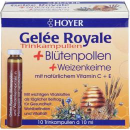 HOYER Gelee Royale+Blütenpollen+Weizenk.Trinkamp. 100 ml (100 ml)