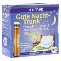 HOYER Gute Nacht Trunk Trinkampullen 10 X 10 ml Trinkampullen