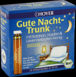 HOYER Gute Nacht Trunk Trinkampullen 10X10 ml