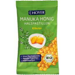 HOYER Manuka Honig Halspastillen MGO 250+ Kräuter 30 g