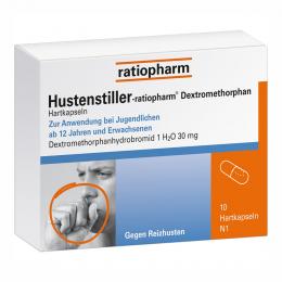 HUSTENSTILLER ratiopharm Dextromethorphan Kapseln 10 St Kapseln