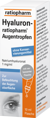 HYALURON-RATIOPHARM Augentropfen 10 ml