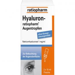 HYALURON-RATIOPHARM Augentropfen 20 ml