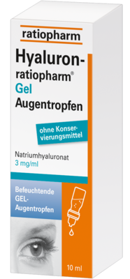 HYALURON-RATIOPHARM Gel Augentropfen 10 ml
