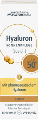 HYALURON SONNENPFLEGE Gesicht Creme LSF 50+ getnt 50 ml