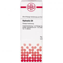 HYDRASTIS D 4 Dilution 20 ml