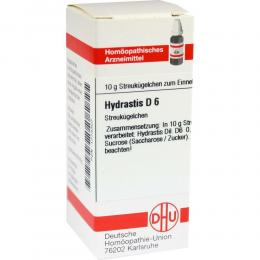 HYDRASTIS D 6 Globuli 10 g Globuli