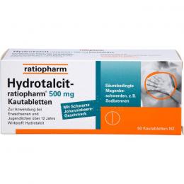 HYDROTALCIT-ratiopharm 500 mg Kautabletten 50 St.