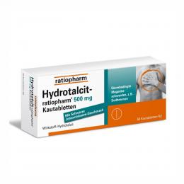 Hydrotalcit-ratiopharm 500mg Kautabletten 50 St Kautabletten