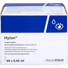 HYLAN 0,65 ml Augentropfen 60 St.