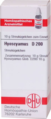 HYOSCYAMUS D 200 Globuli 10 g