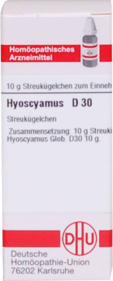 HYOSCYAMUS D 30 Globuli 10 g