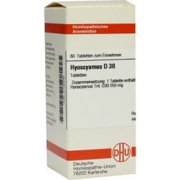 HYOSCYAMUS D 30 Tabletten 80 St