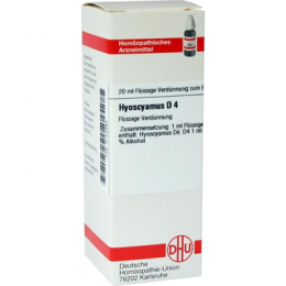 HYOSCYAMUS D 4 Dilution 20 ml