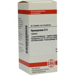 HYOSCYAMUS D 4 Tabletten 80 St