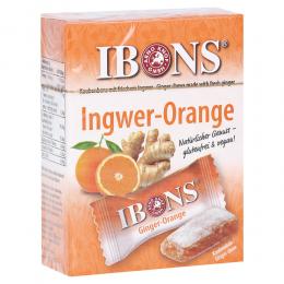 IBONS Ingwer Orange Box Kaubonbons 60 g Bonbons