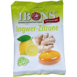 IBONS Ingwer Zitrone o.Zucker Tüte Lutschbonbons 75 g